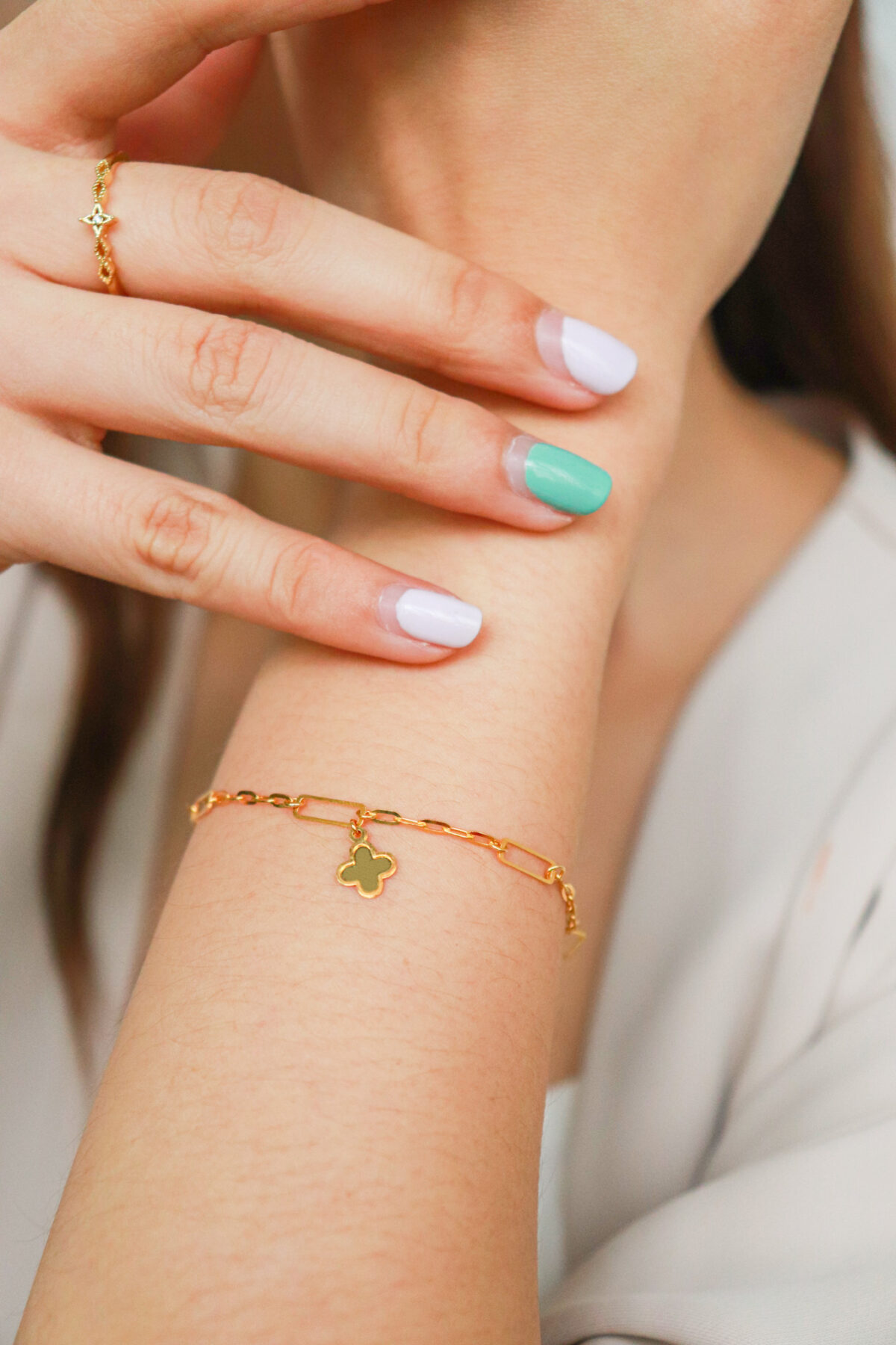 Terzetto Link Chain Bracelet