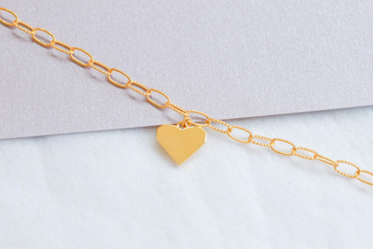 Origami Heart Bracelet