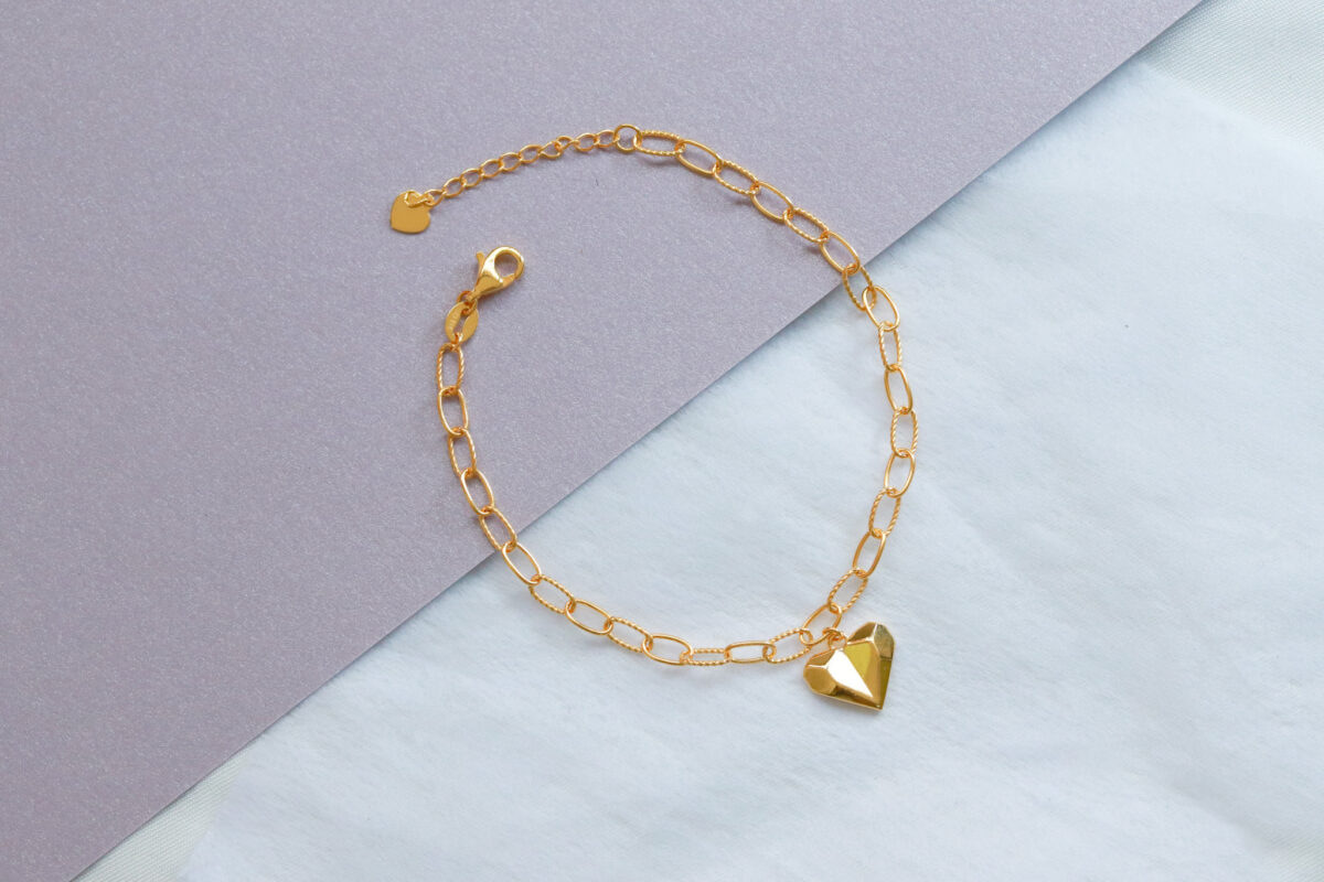 Origami Heart Bracelet