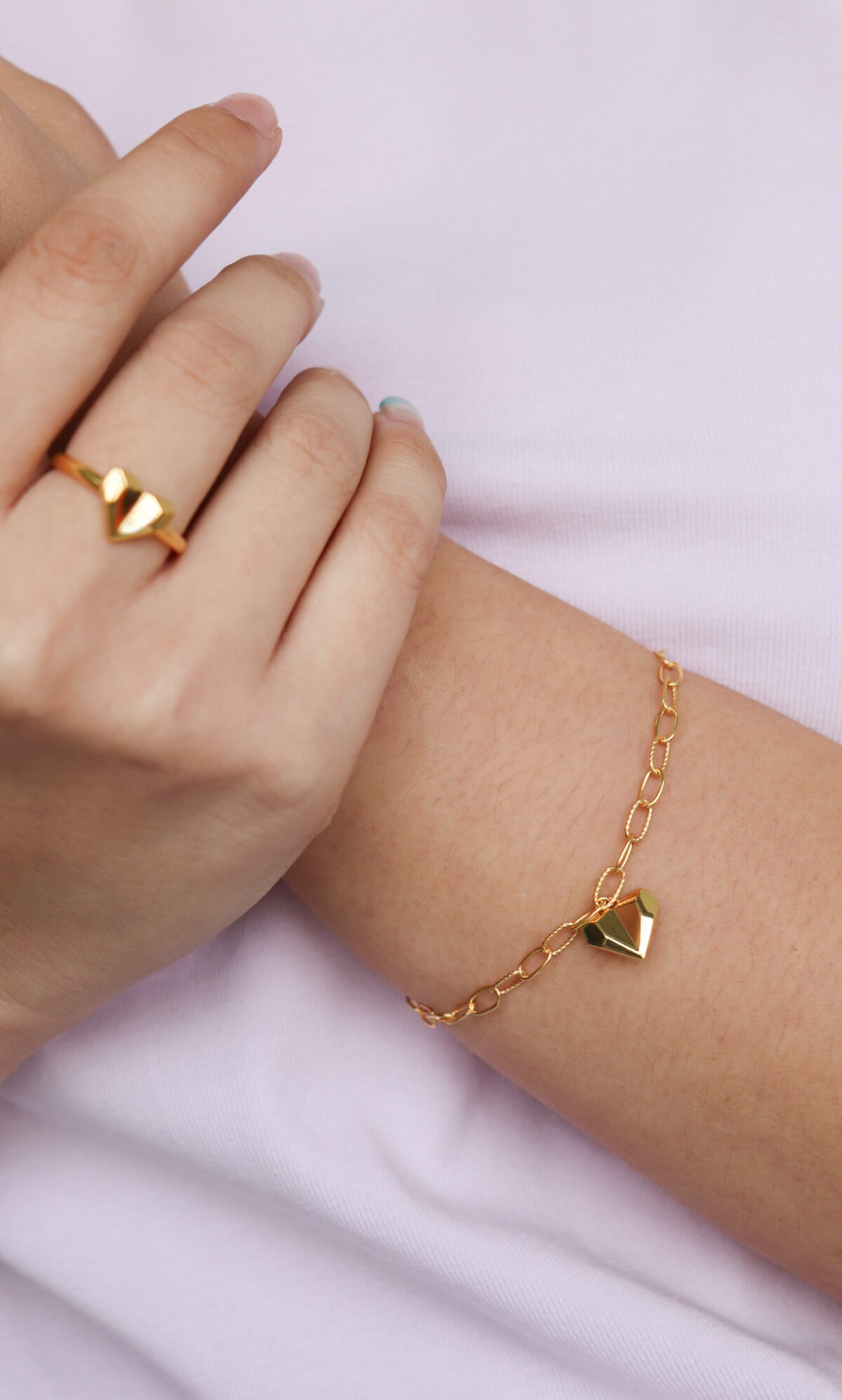 Origami Heart Bracelet