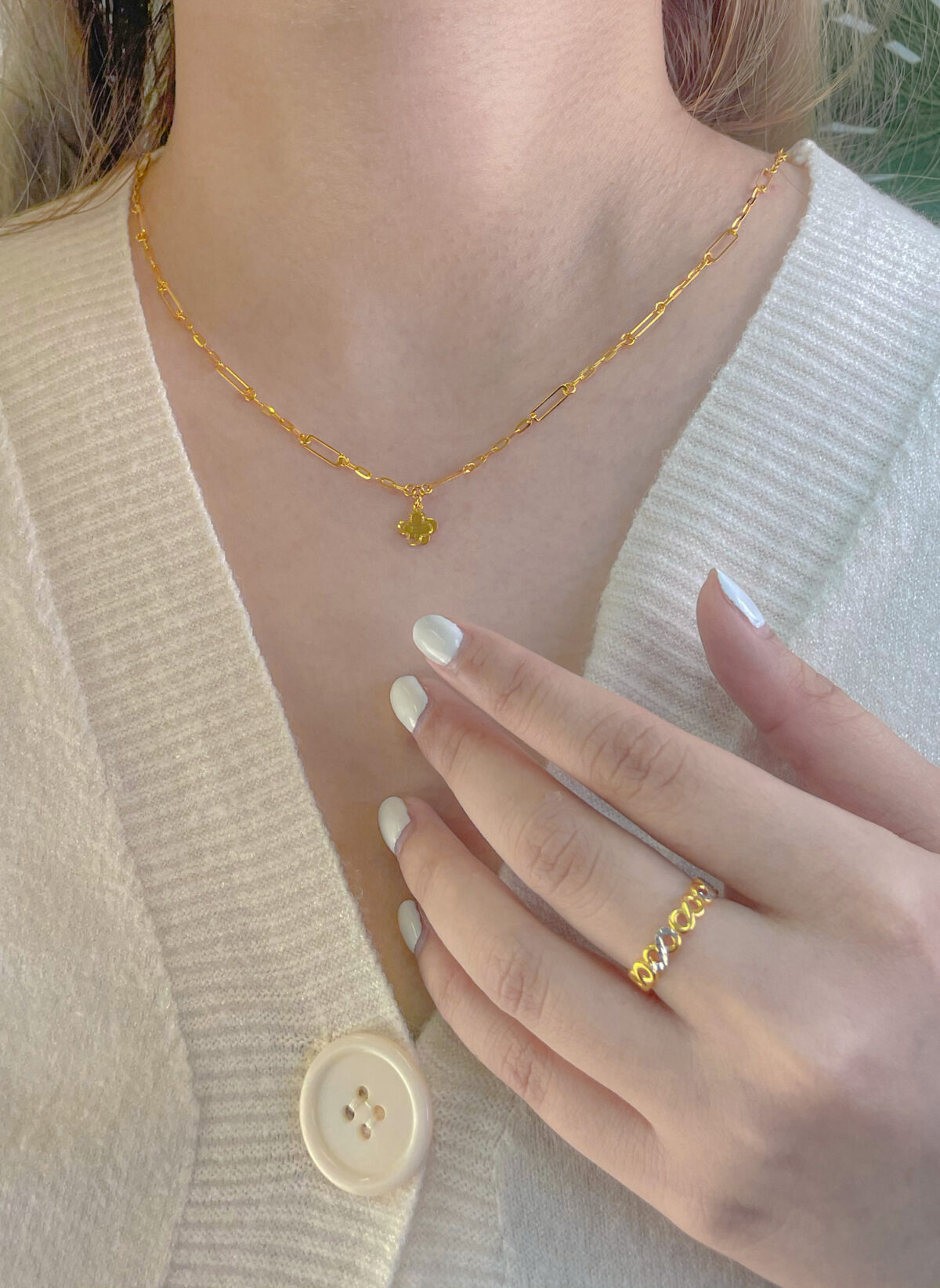 Terzetto Link Chain Necklace