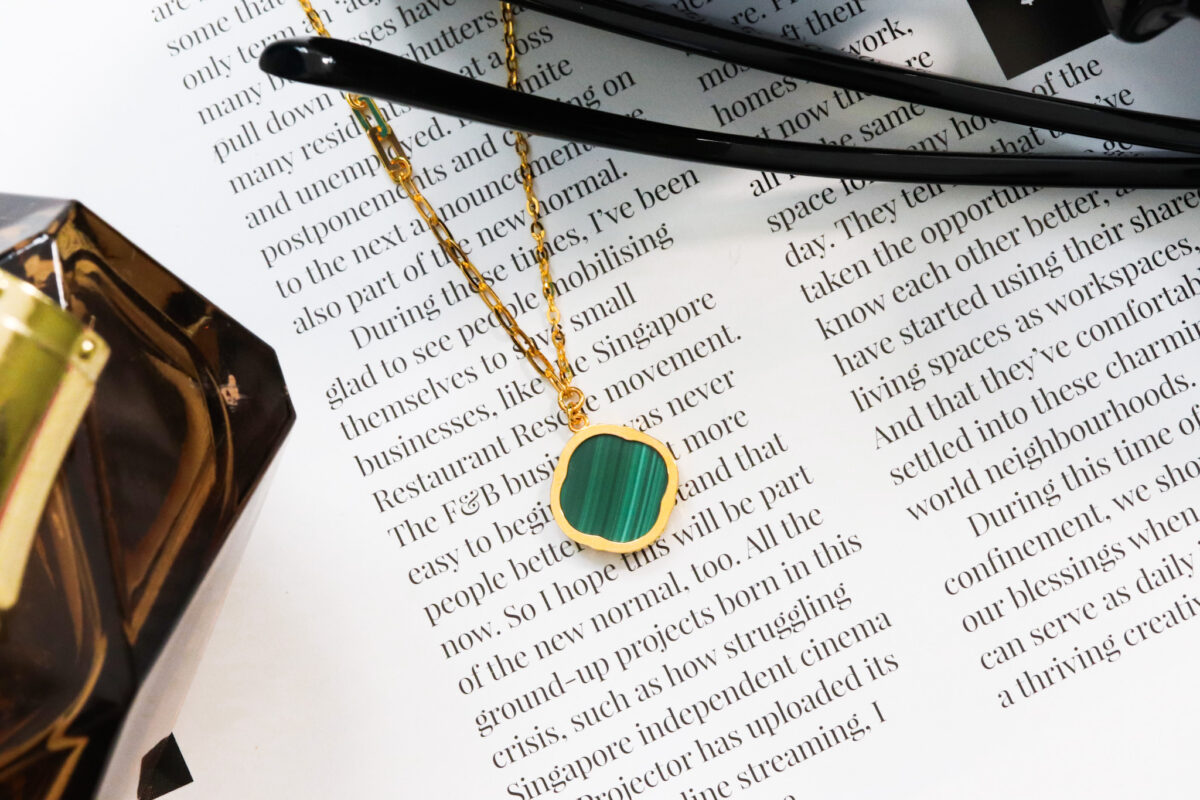 Cloris Malachite Necklace