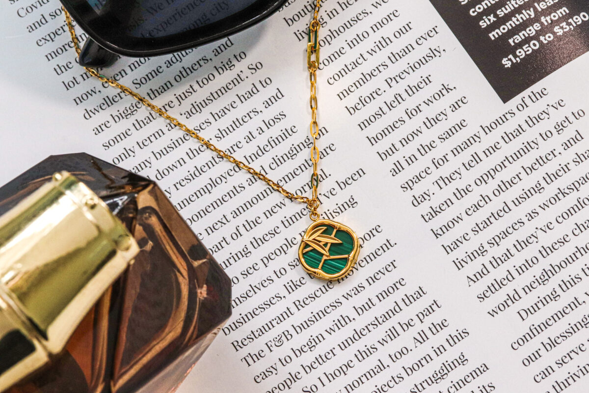 Cloris Malachite Necklace
