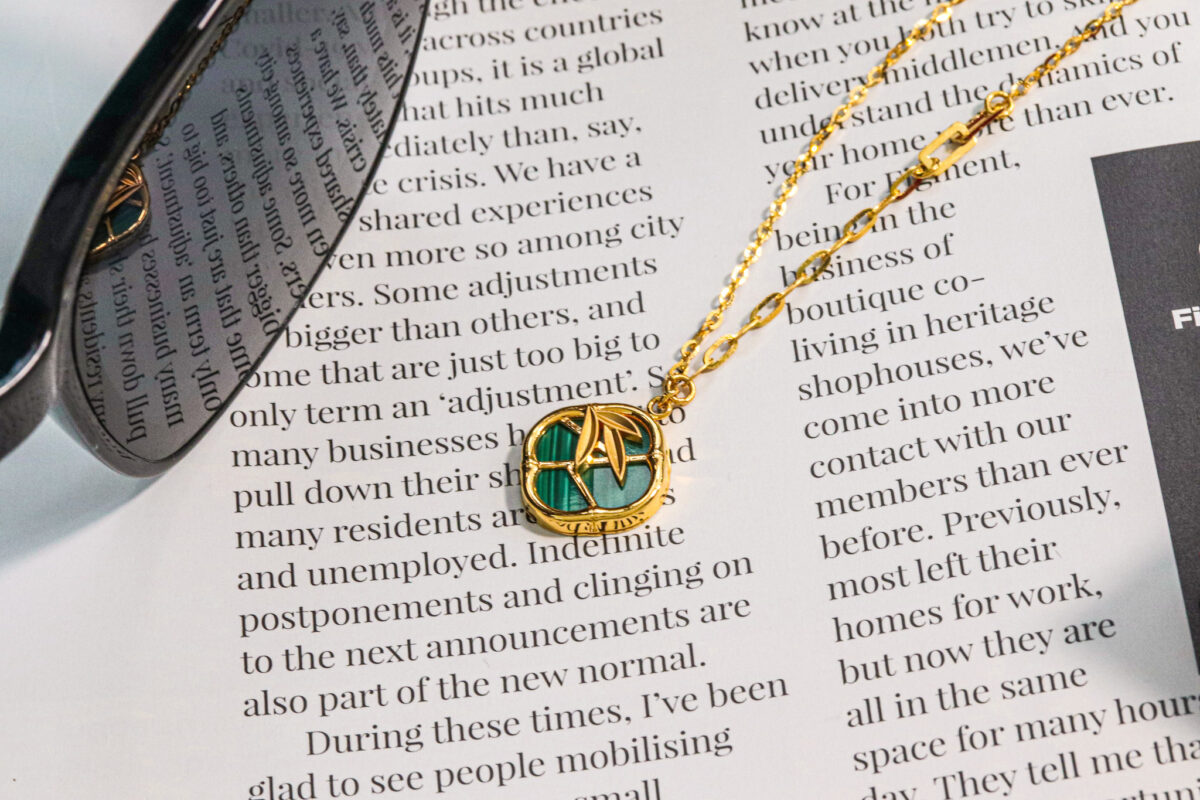 Cloris Malachite Necklace