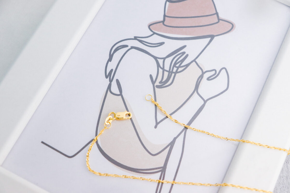 Twisted Wave Necklace Chain