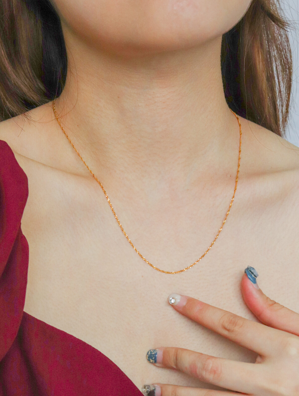 Twisted Wave Necklace Chain