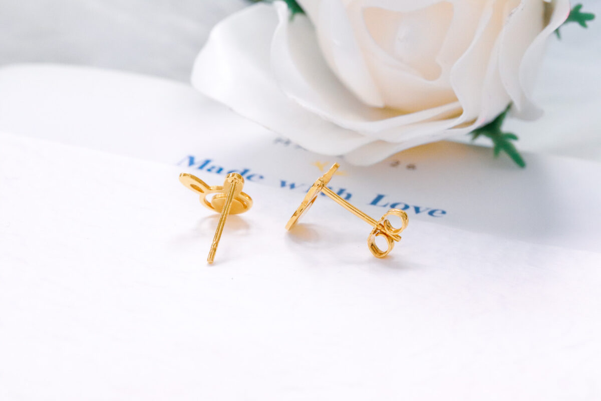 Gold Rabbit Earrings