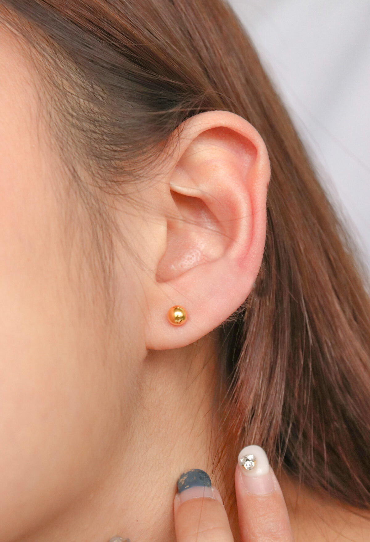 Modern Plain Bead Earstuds