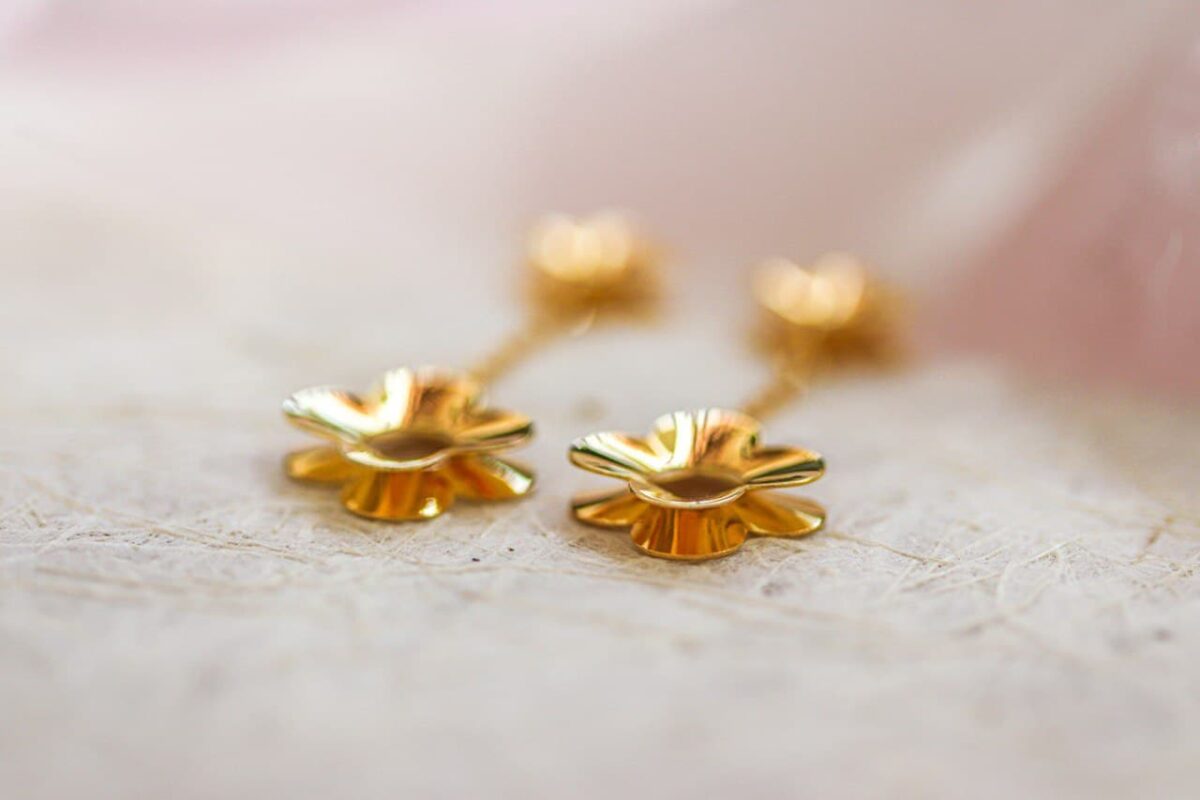 Blissed Starry Clover Earrings