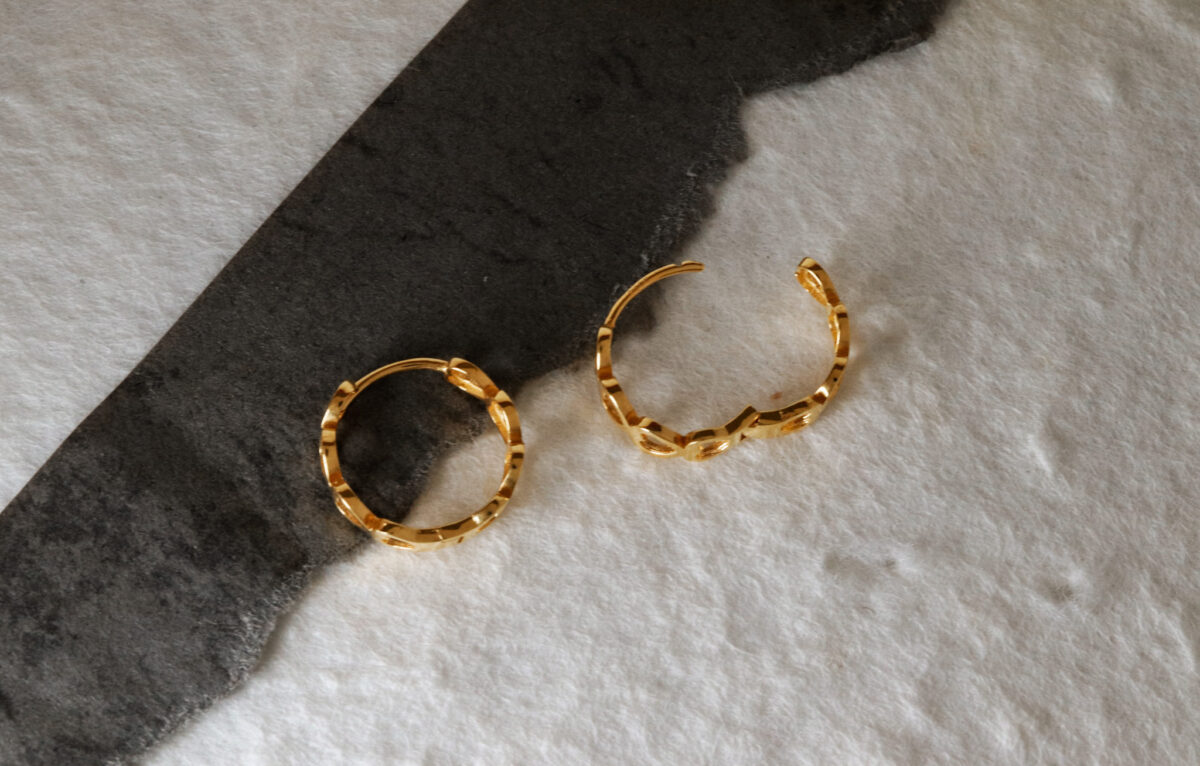 Heartfelt Glints Hoop Earrings