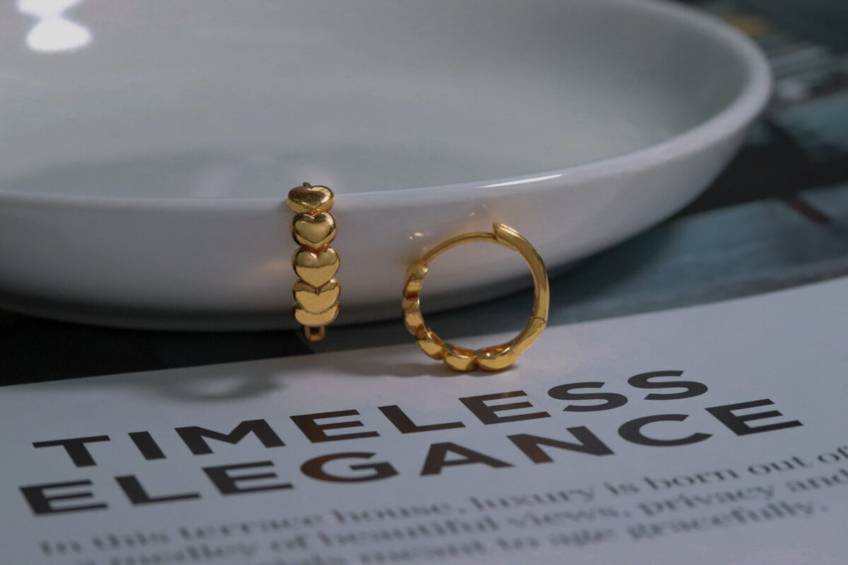 Obi Heart Hoop Earrings