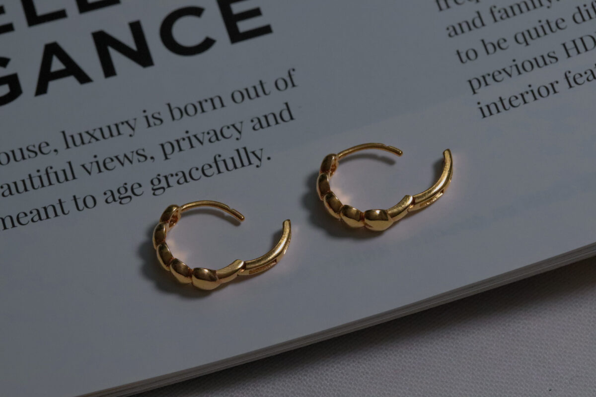 Obi Heart Hoop Earrings
