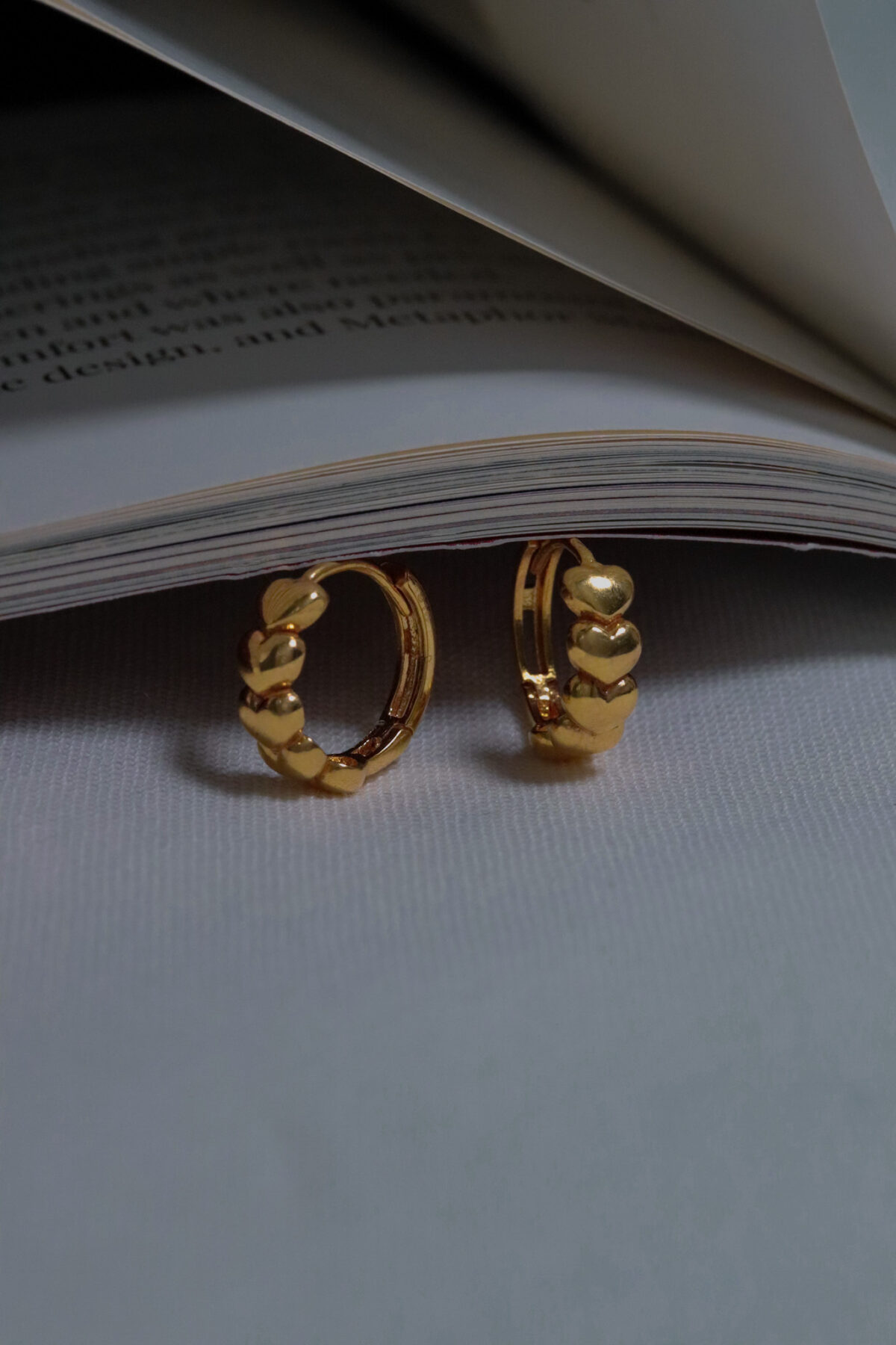 Obi Heart Hoop Earrings