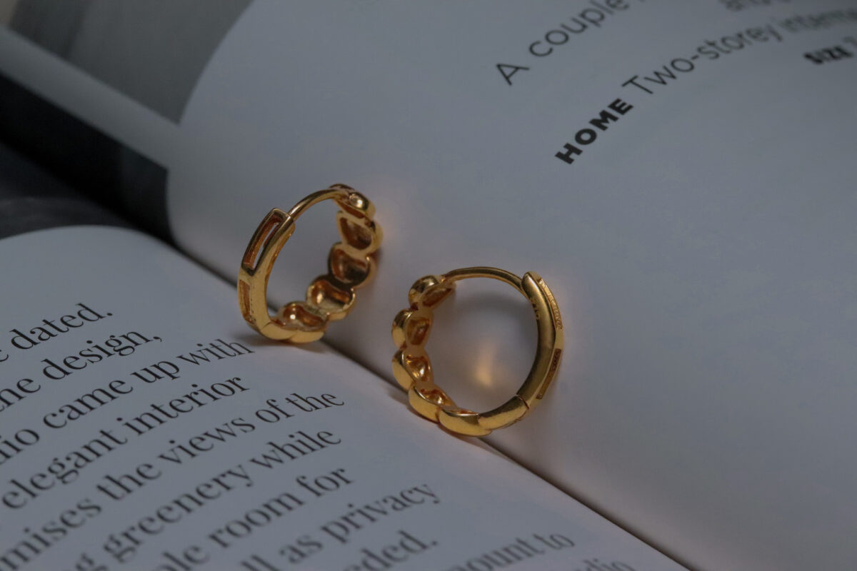 Obi Heart Hoop Earrings