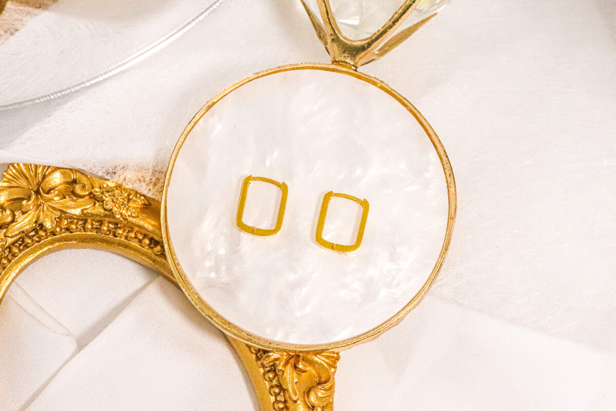 Squoval Hoop Earrings