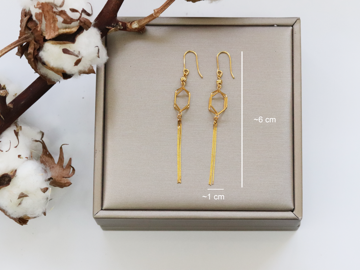 Hexagonal Lantern Earrings