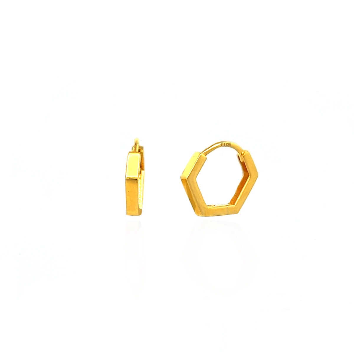Hexon Halo Hoop Earrings