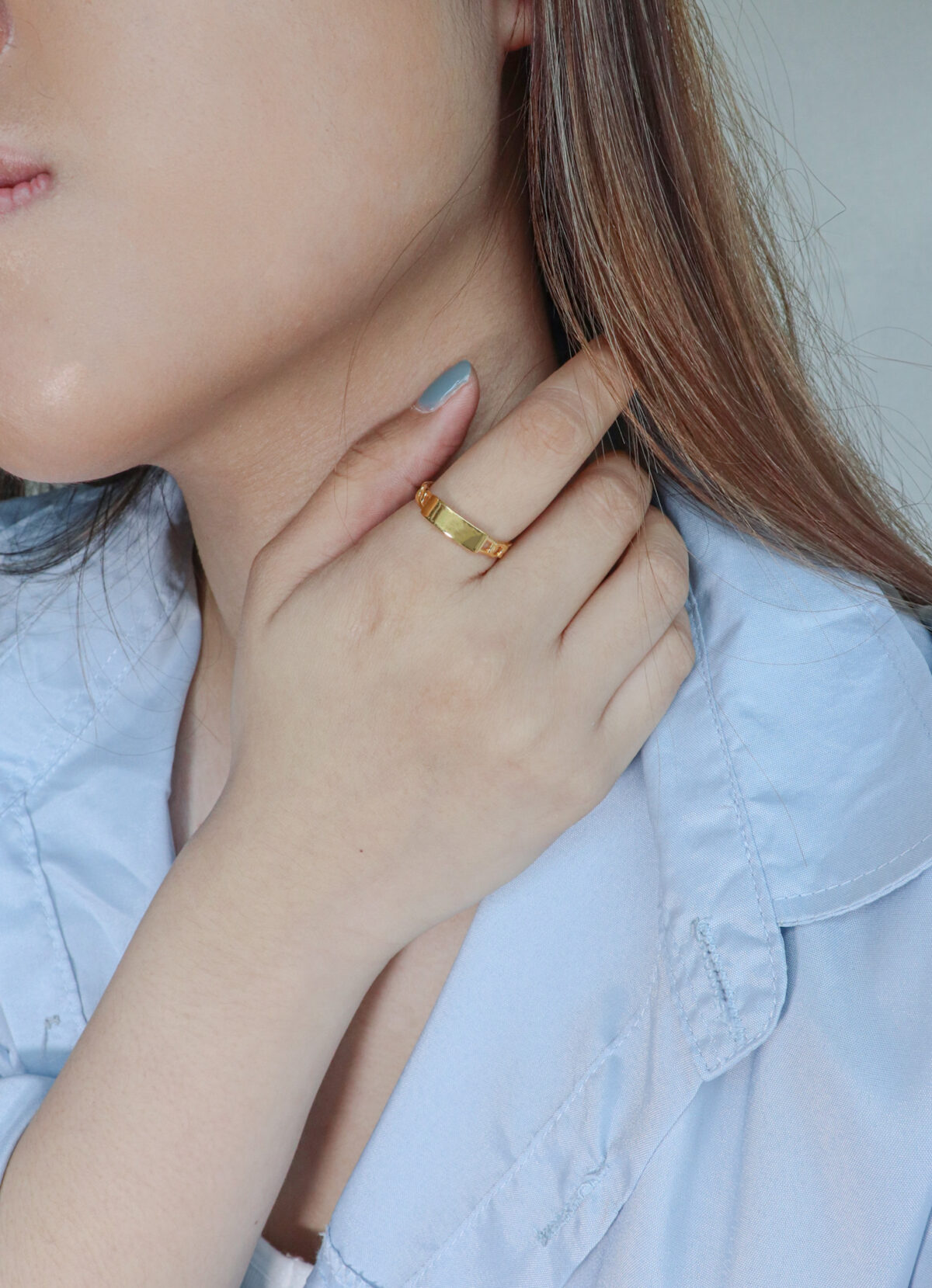 Chained Slate Ring