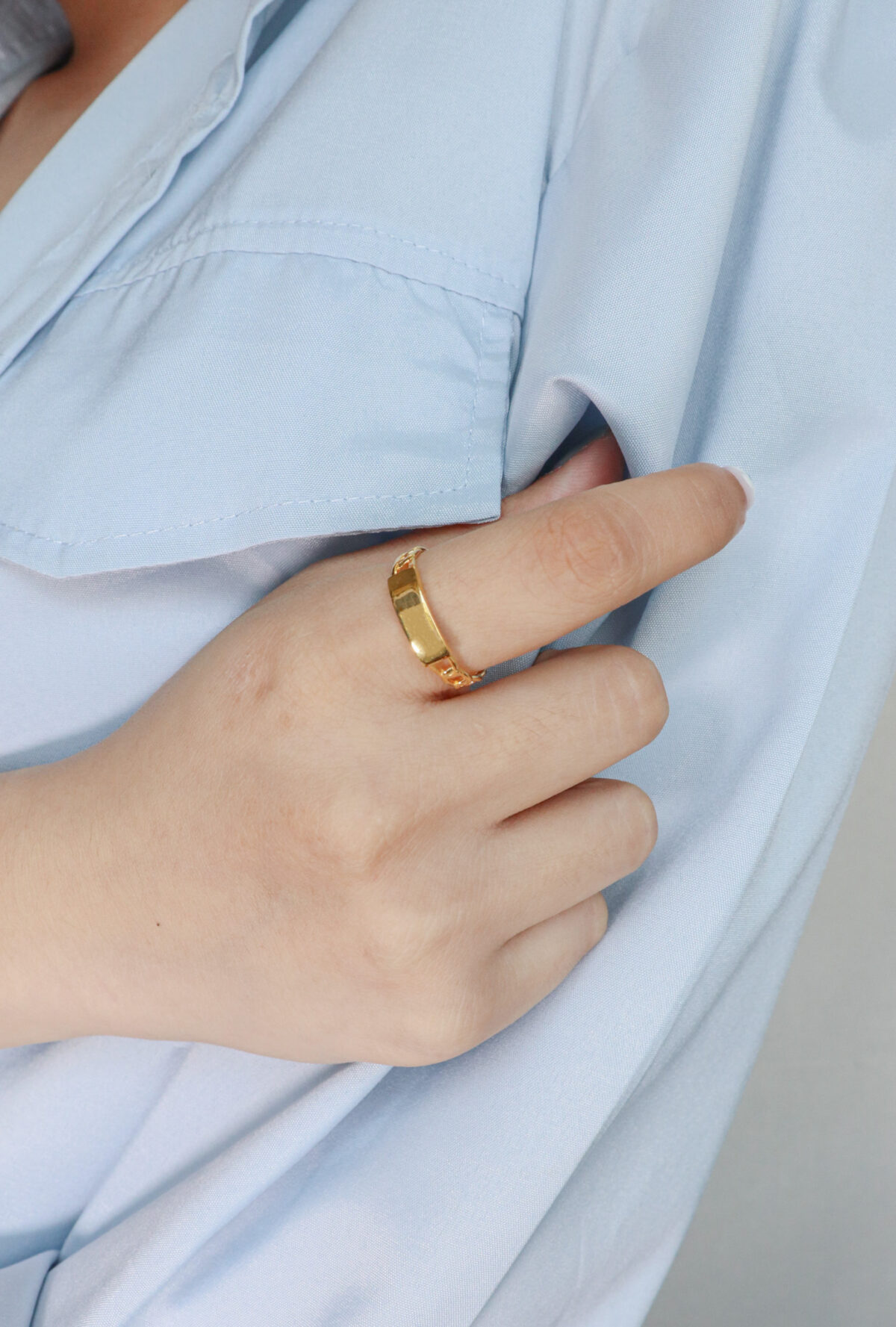 Chained Slate Ring