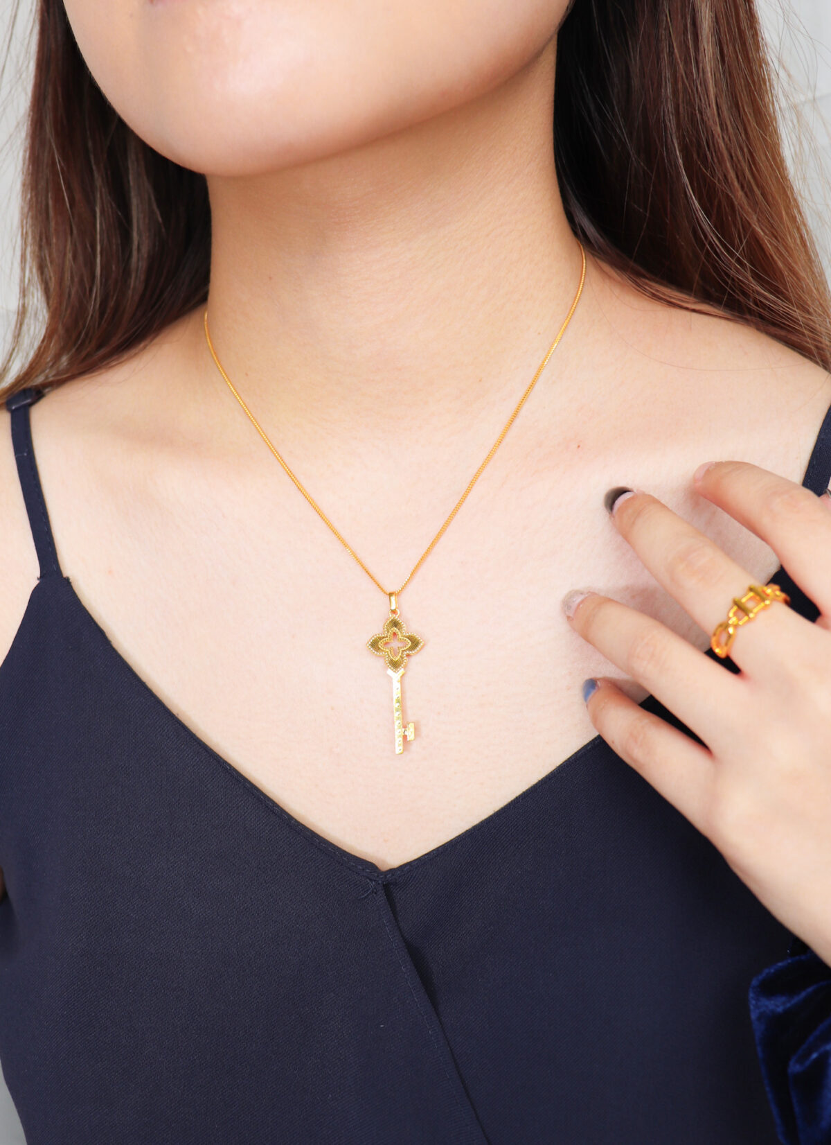Jasmine Key Pendant