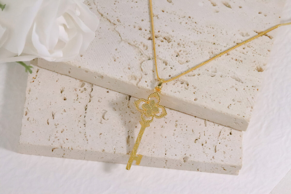 Cathedral Rose Key Pendant