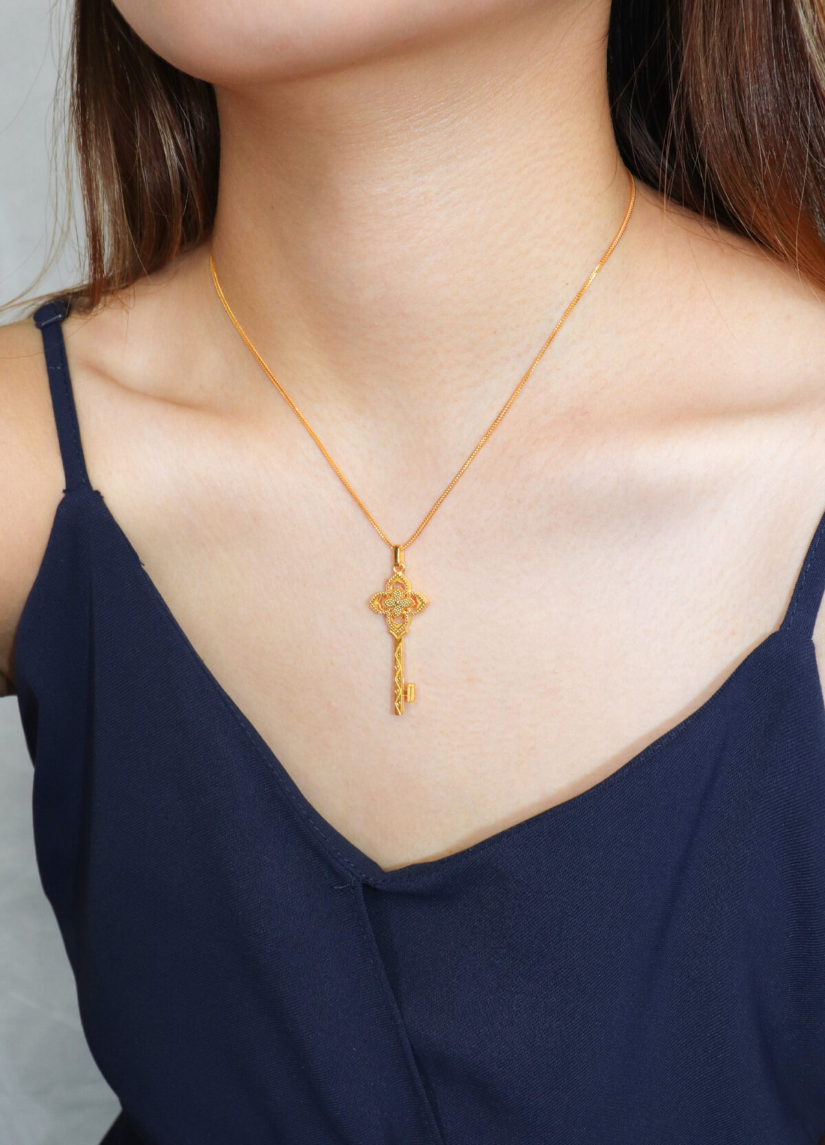Cathedral Rose Key Pendant
