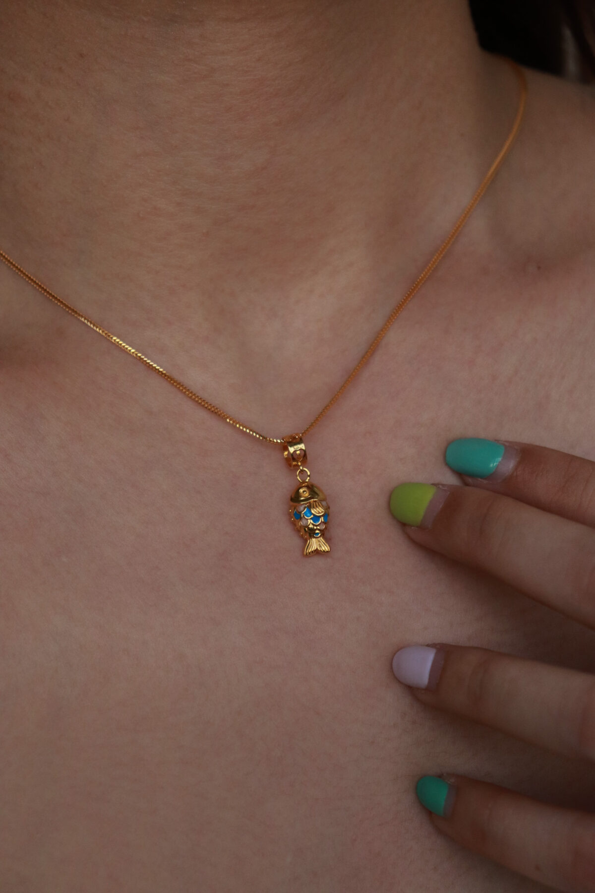Enamel Bream Pendant Charm