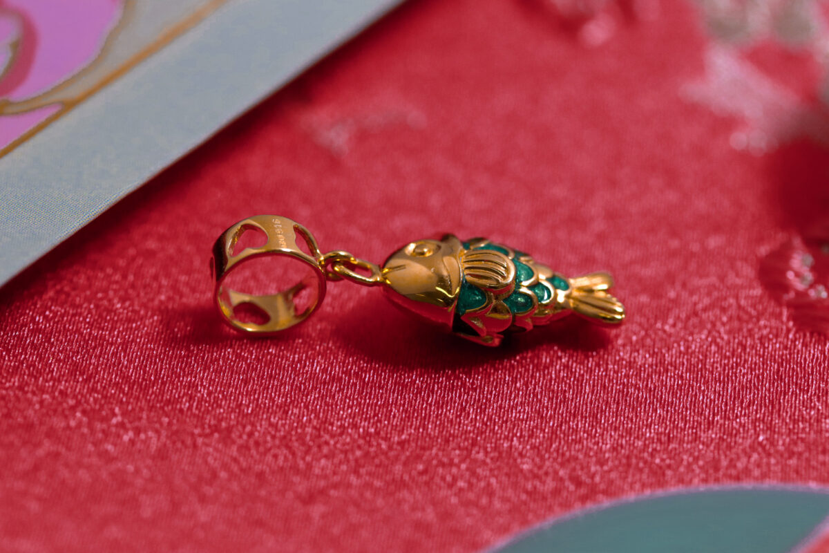 Enamel Bream Pendant Charm