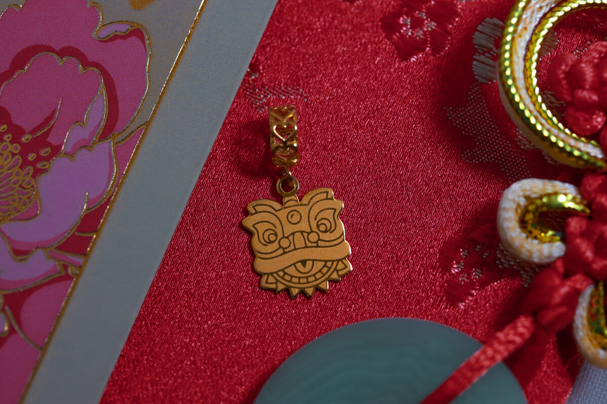 Lion Dance Pendant Charm