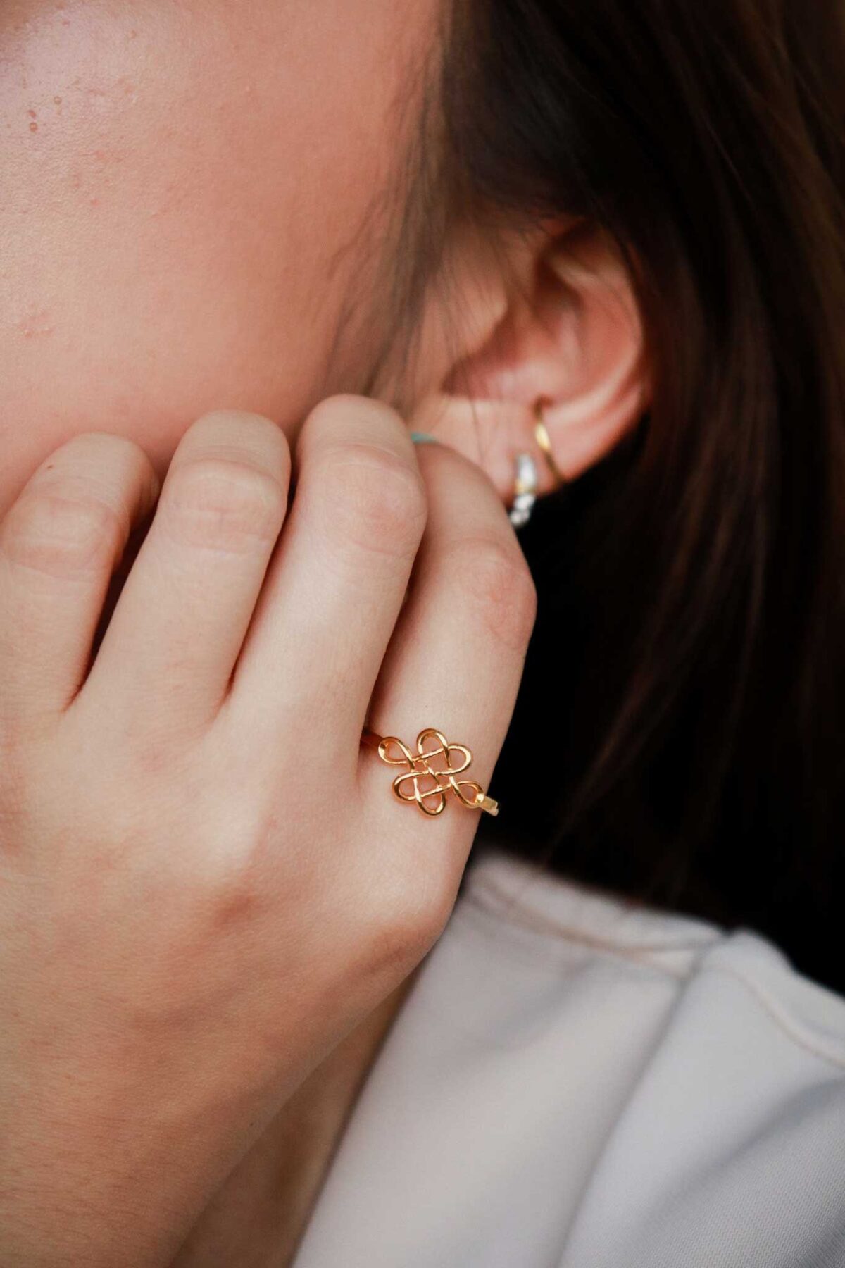 Everlasting Love Knot Ring