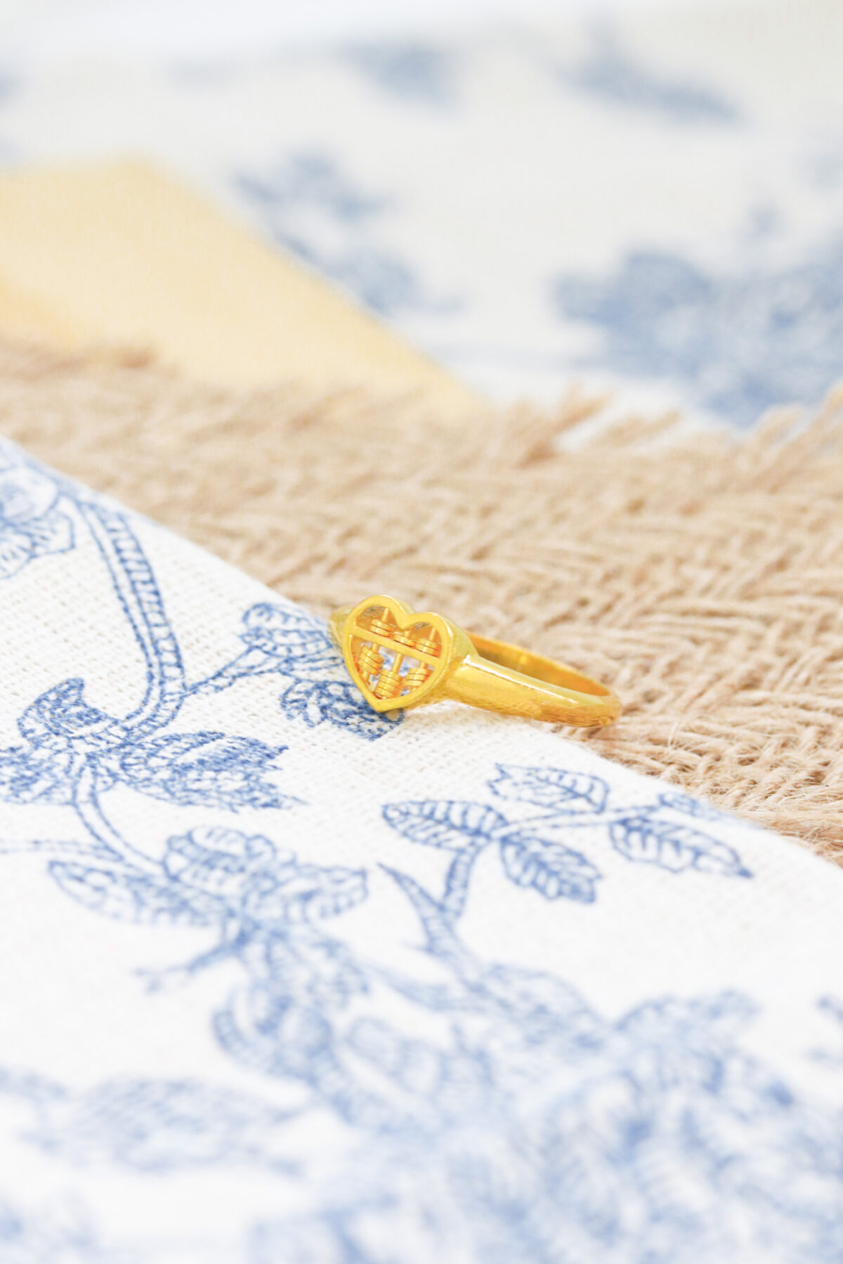 Prosperity Heart Abacus Ring