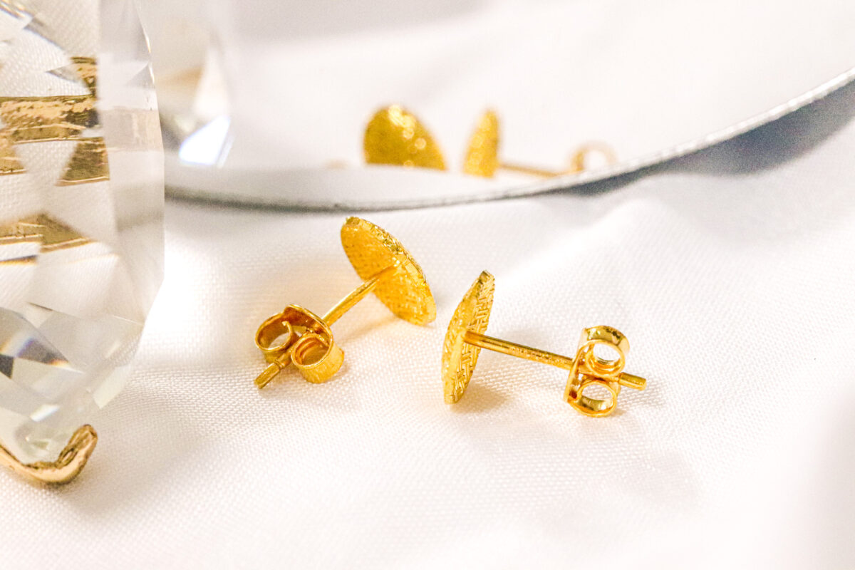 Rattan Weave Earstuds