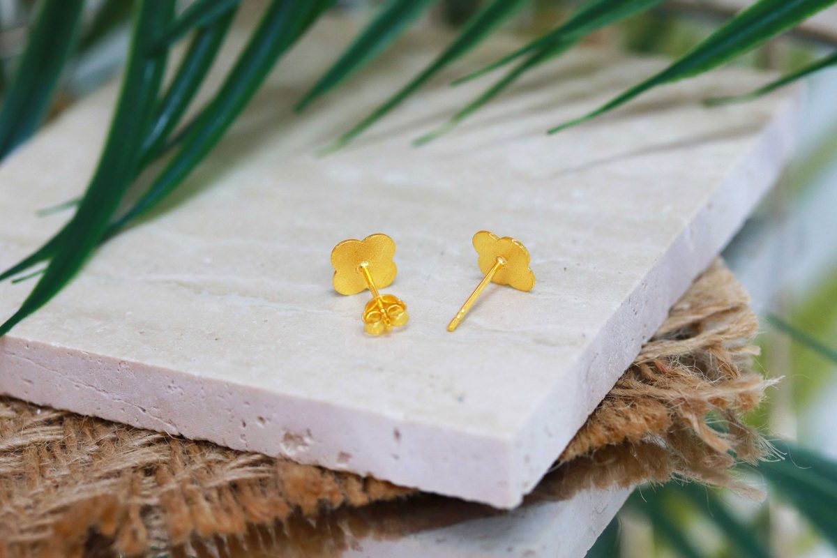 Golden Tessera Earstuds
