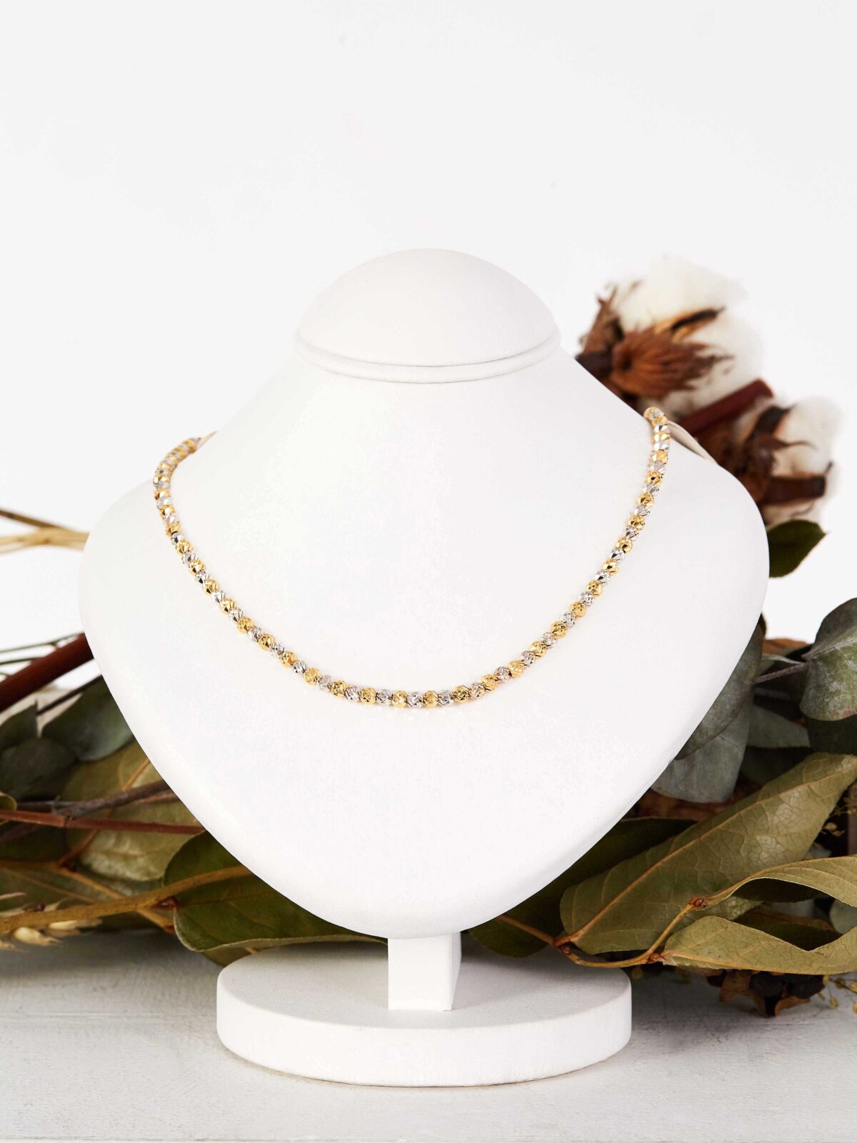 Duotone Peppercorn Necklace