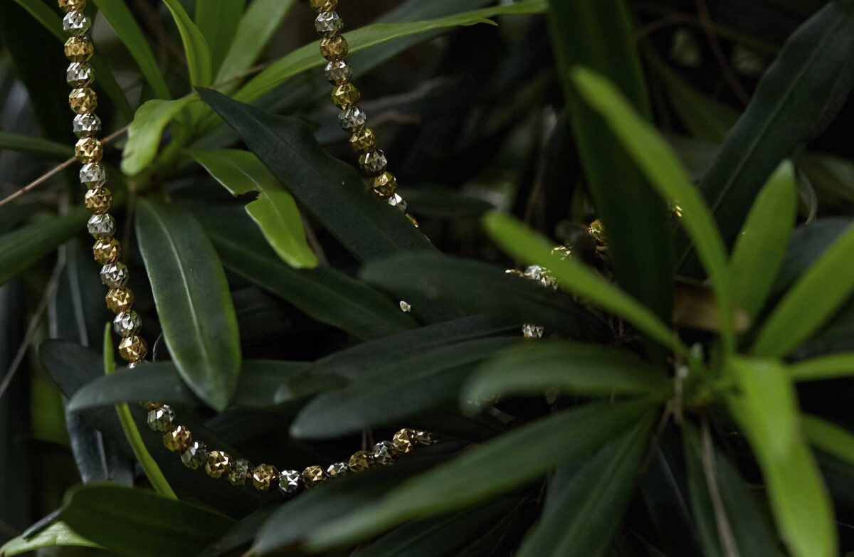 Duotone Peppercorn Necklace