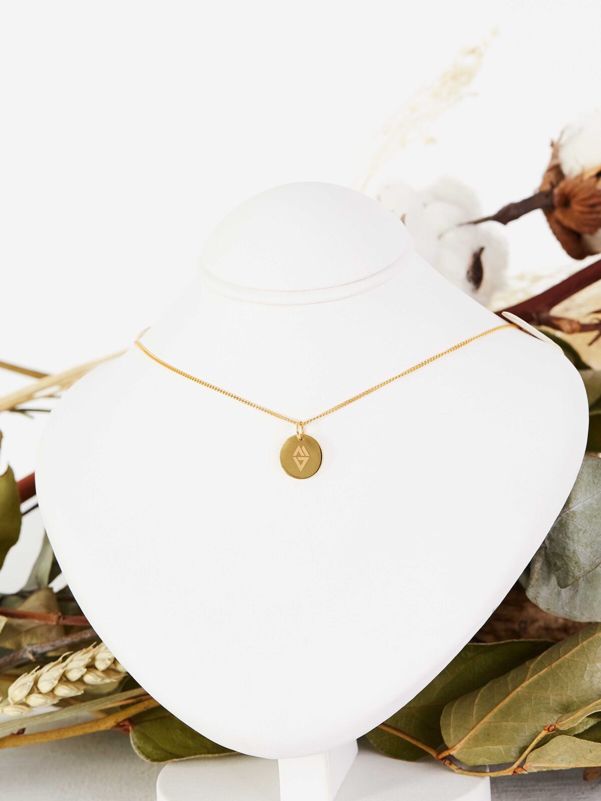 Mistgold Gold Medallion Pendant Personalised