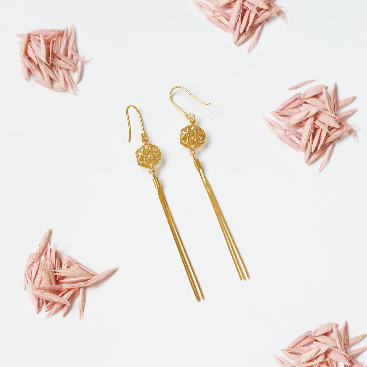 Hexagonal Stars Earrings